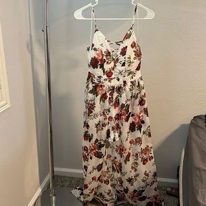 Sheer Floral Dress/romper